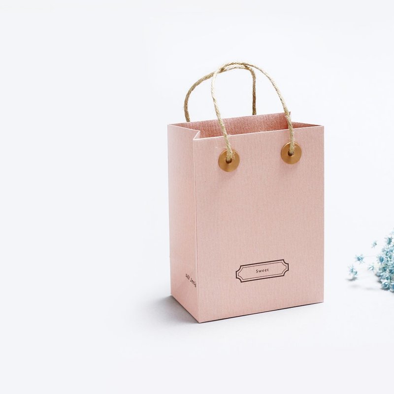 Sweet // Sakura pink) Small Sopping Bag A small carrying bag that conveys your feelings - 包装材料 - 纸 粉红色