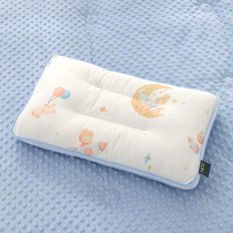 DON 韩系针织舒眠豆点儿童枕-童话王子(28×48cm) - 枕头/抱枕 - 聚酯纤维 蓝色