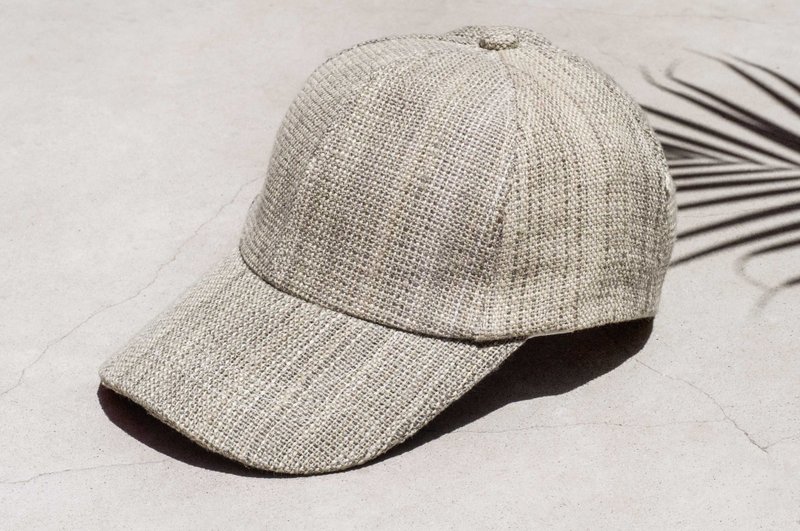 棉麻帽 鸭舌帽 编织帽 渔夫帽 遮阳帽 手工帽 运动帽-沙漠的绿洲 - 帽子 - 棉．麻 多色