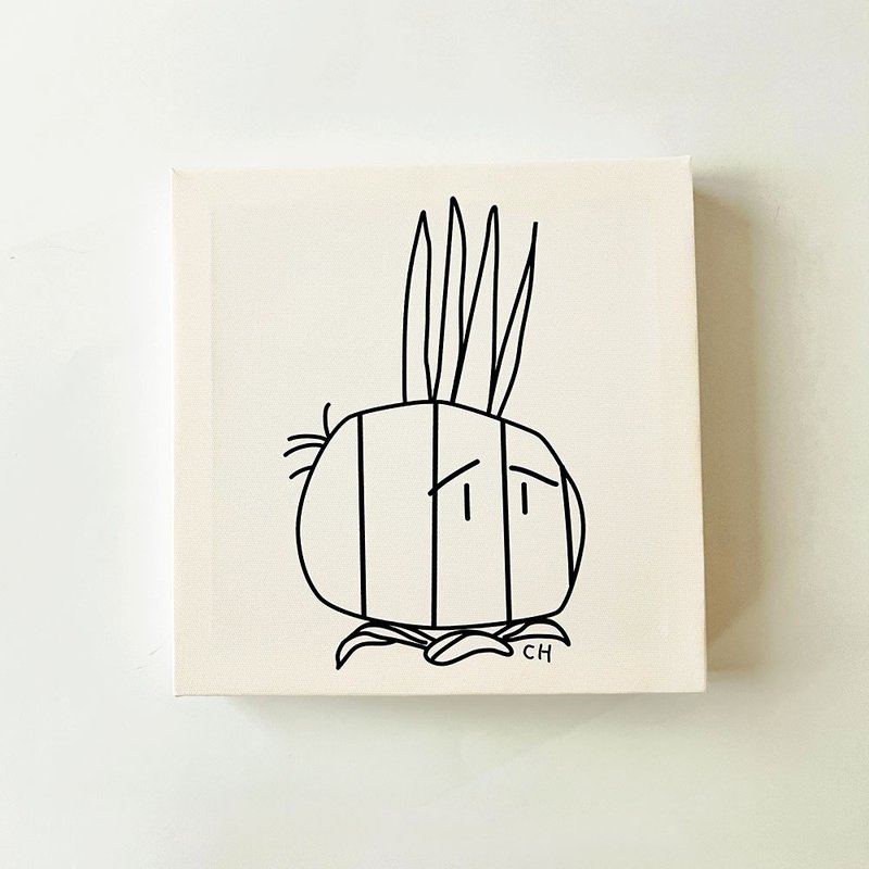 无框画│洋葱今天有心事 canvas print - 海报/装饰画/版画 - 木头 