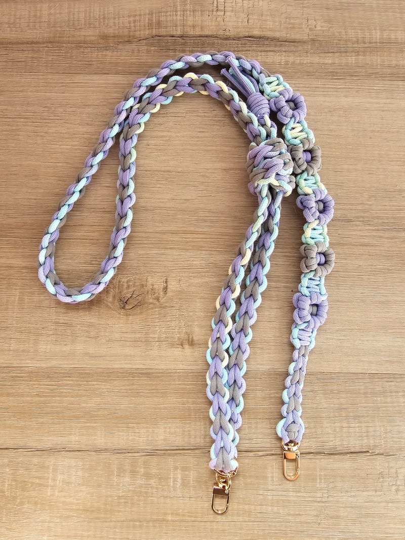 Faith Handmade | 小花爱心手机背带 舒适 可调长度 定制化 挂绳 - 挂绳/吊绳 - 棉．麻 