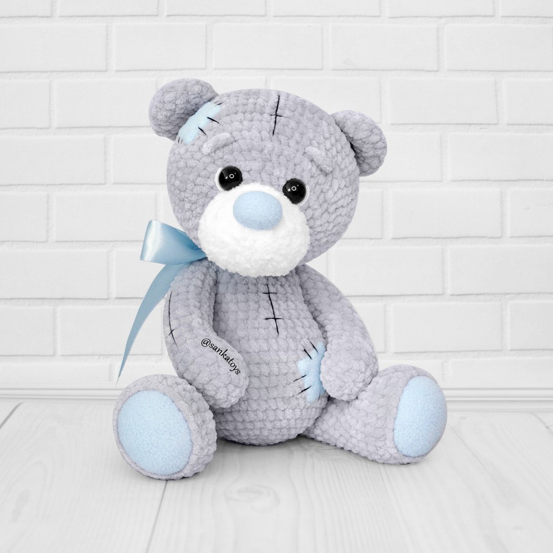 钩针图案毛绒泰迪熊，PDF 数位下载，DIY amigurumi 教学 - 手工艺教程/工具书 - 其他材质 