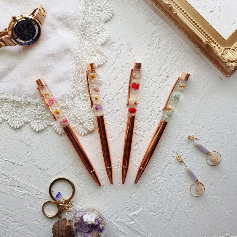 时光花笔 | 笔芯_Vera Losamo专属卖场 - 其他书写用品 - 植物．花 金色