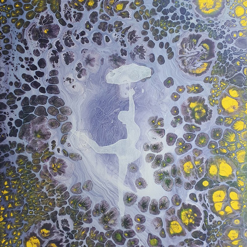 芭蕾舞女演员画伞人物女孩舞者原创艺术品芭蕾舞剧院 - 海报/装饰画/版画 - 其他材质 多色