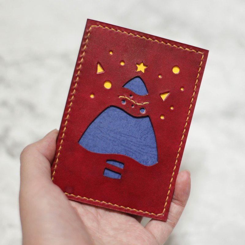 限量 圣诞皮革立式卡片相框 - 画框/相框 - 真皮 红色