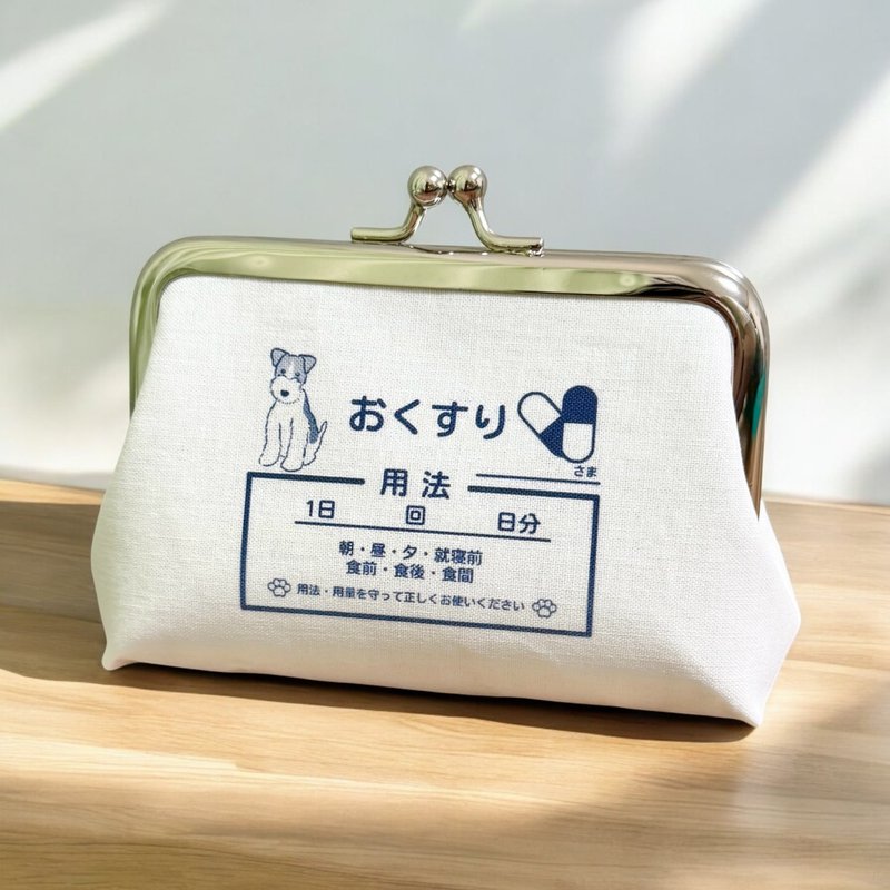 [订做] 钢丝狐梗零钱包，紧凑卡片尺寸，药袋口金包 - 编织/刺绣/羊毛毡/裁缝 - 其他金属 白色