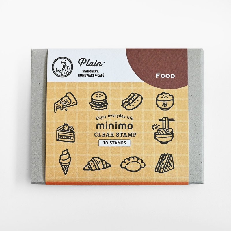 minimo 迷你透明印章 食物 - 印章/印台 - 塑料 透明
