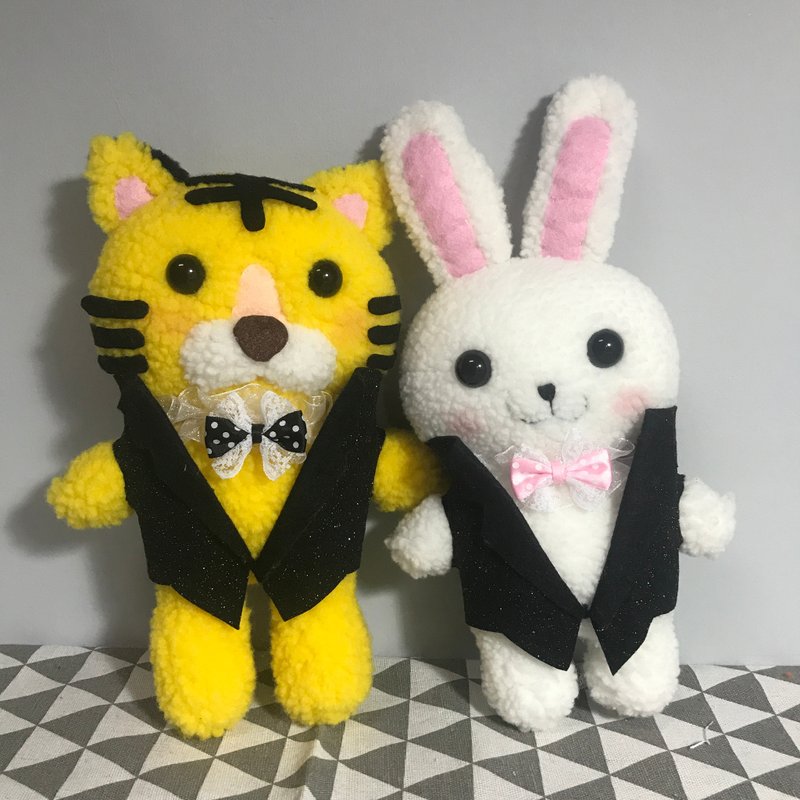 RABBIT LULU 我们都要结婚系列 老虎与兔子之恋 婚礼摆饰 车头彩 - 摆饰 - 棉．麻 黄色