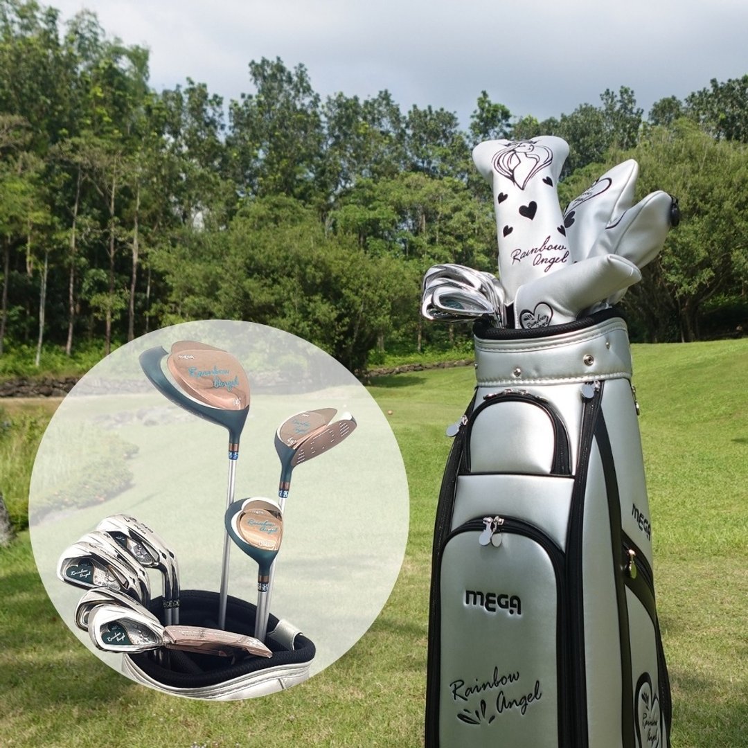 【MEGA GOLF】翡翠女王 女用套杆组 3W6I1PT 日规 附1.4.UT木杆套 - 运动/健身用品 - 其他材质 银色