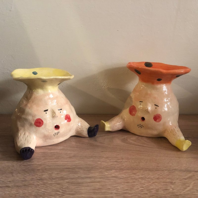 生活小物-收纳饰品的菇菇 | 饰品座/饰品台 - 摆饰 - 瓷 多色