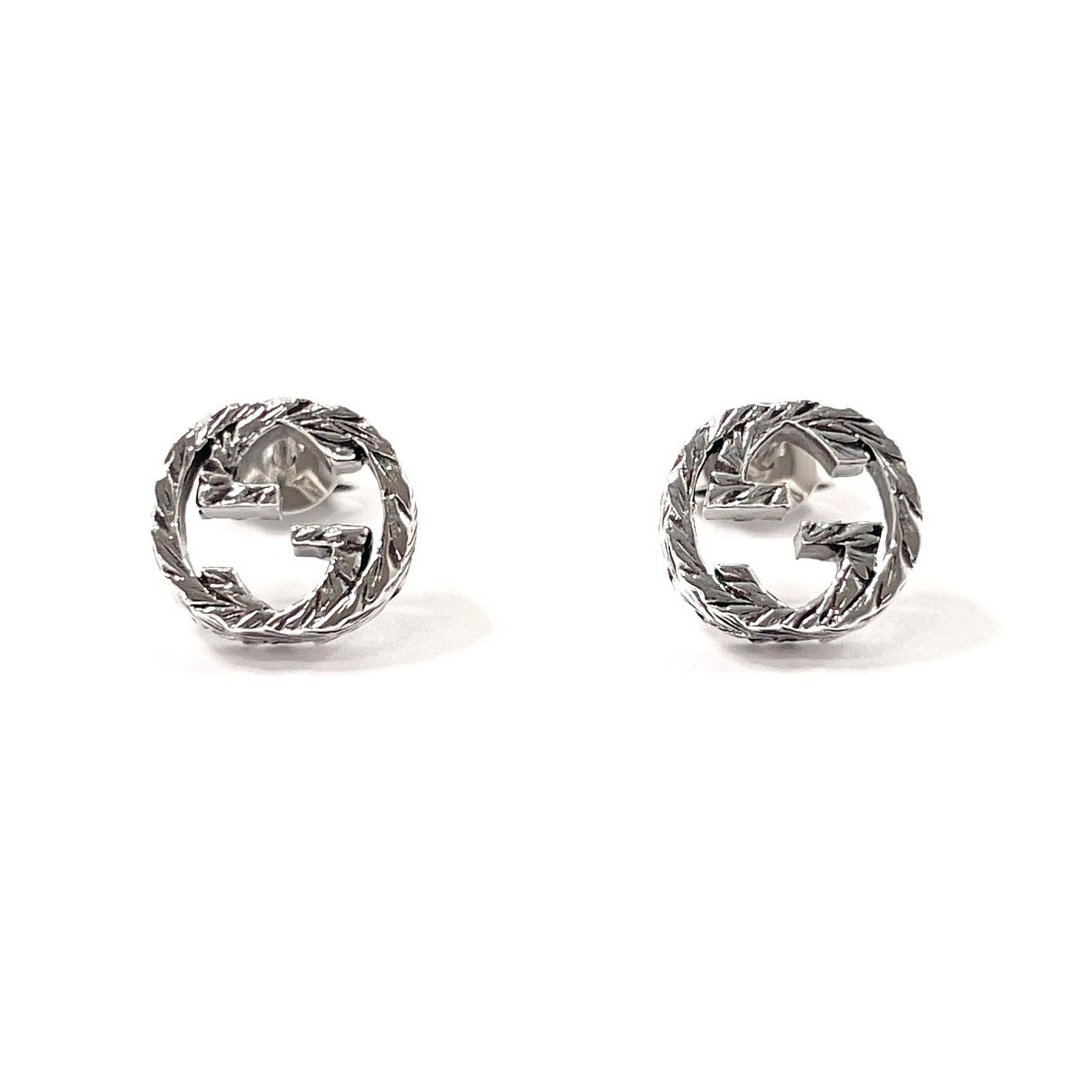 【日本直送】二手美品 GUCCI 古驰 耳环 457109 J8400 0811 Interlocking G GG 925银 饰品 - 耳环/耳夹 - 纯银 银色