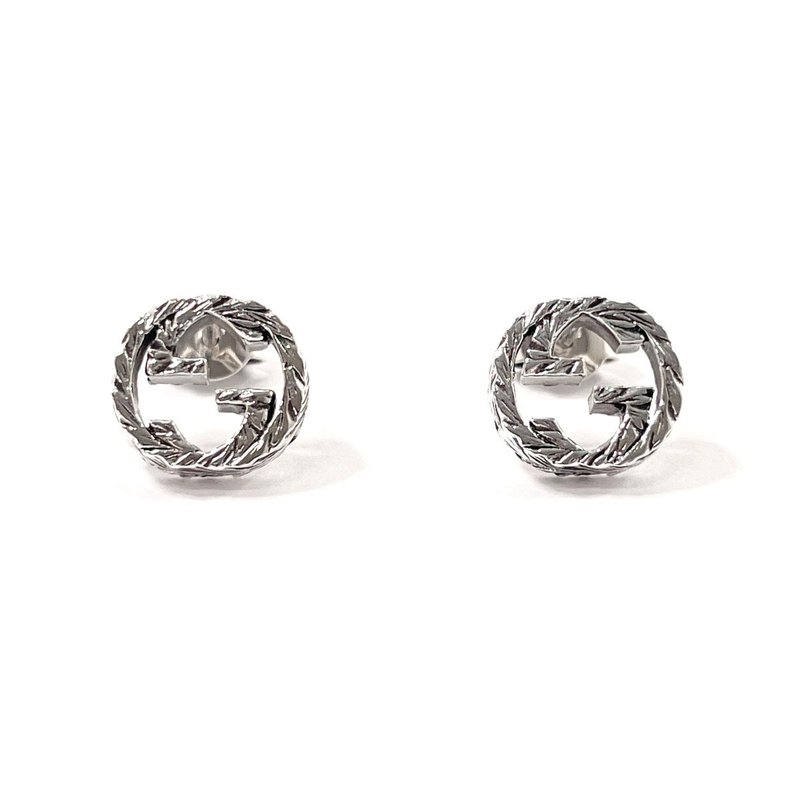 【日本直送】二手美品 GUCCI 古驰 耳环 457109 J8400 0811 Interlocking G GG 925银 饰品 - 耳环/耳夹 - 纯银 银色