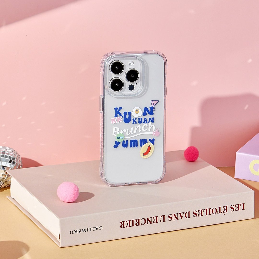 KUAN好吃早午餐抗黄防摔MagSafe iPhone手机壳 - 手机壳/手机套 - 塑料 透明