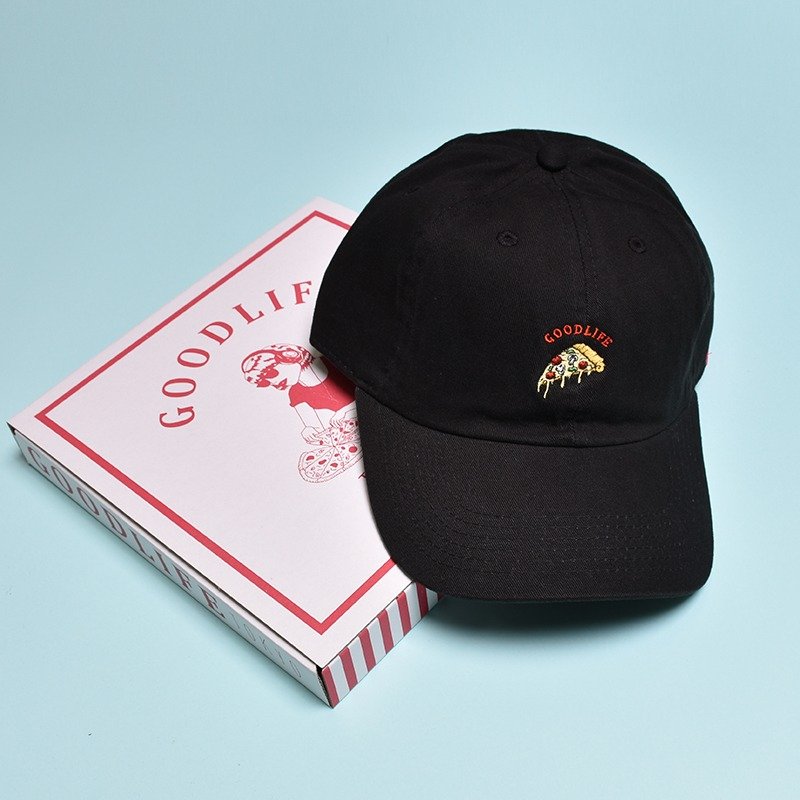 'PIZZA SLICE' Needle Work Cap - 帽子 - 棉．麻 多色