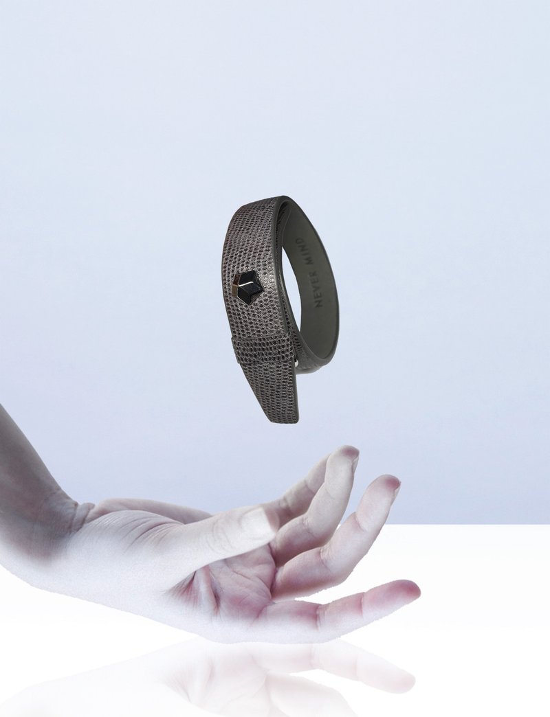 牛皮精品手环Stark 交换礼物 灰色 - 手链/手环 - 真皮 灰色