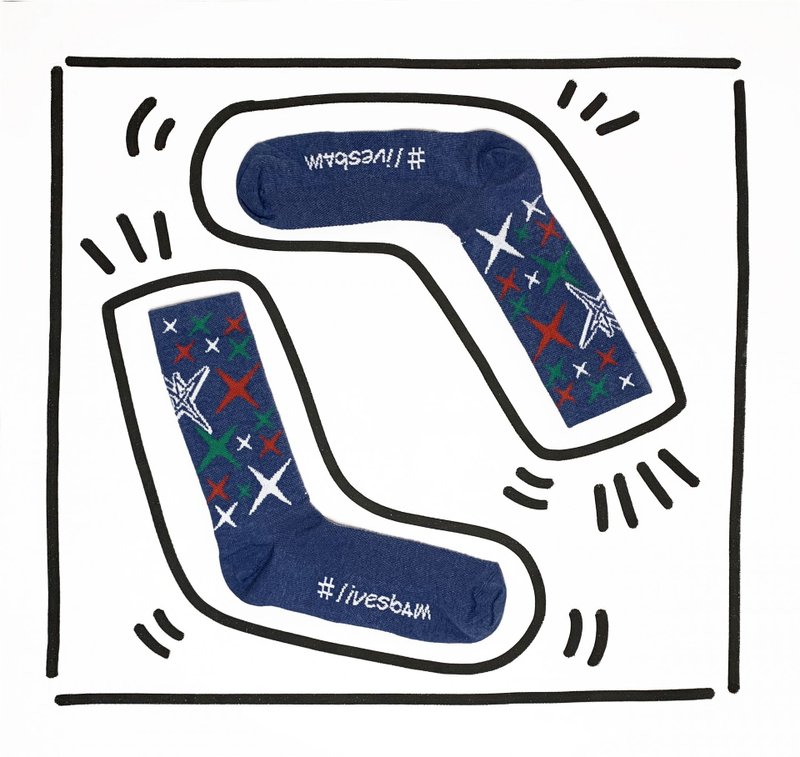 意大利潮流运动袜livesbam 意大利经典原创设计制造 Sbam Jeans - 袜子 - 其他材质 