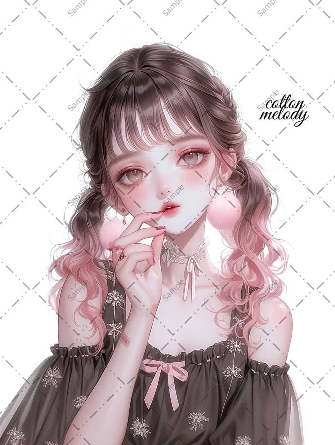 原创贴纸 No.1395 人物贴纸 原创贴纸 人物贴纸 女孩贴纸 原创人物贴纸 - 贴纸 - 纸 