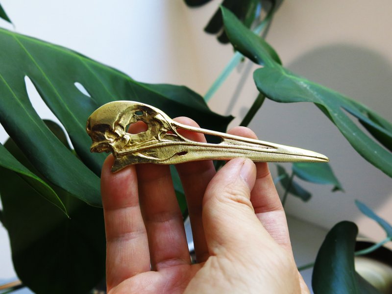 丹顶鹤-拆信刀 - 剪刀/拆信刀 - 铜/黄铜 金色