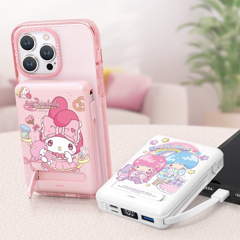 GARMMA 三丽鸥家族 磁吸带线五合一行动电源 38.5Wh - 充电宝/传输线 - 其他金属 红色