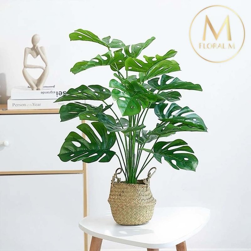 室内绿植首选南洋龟背竹仿真植栽 - 摆饰 - 塑料 绿色