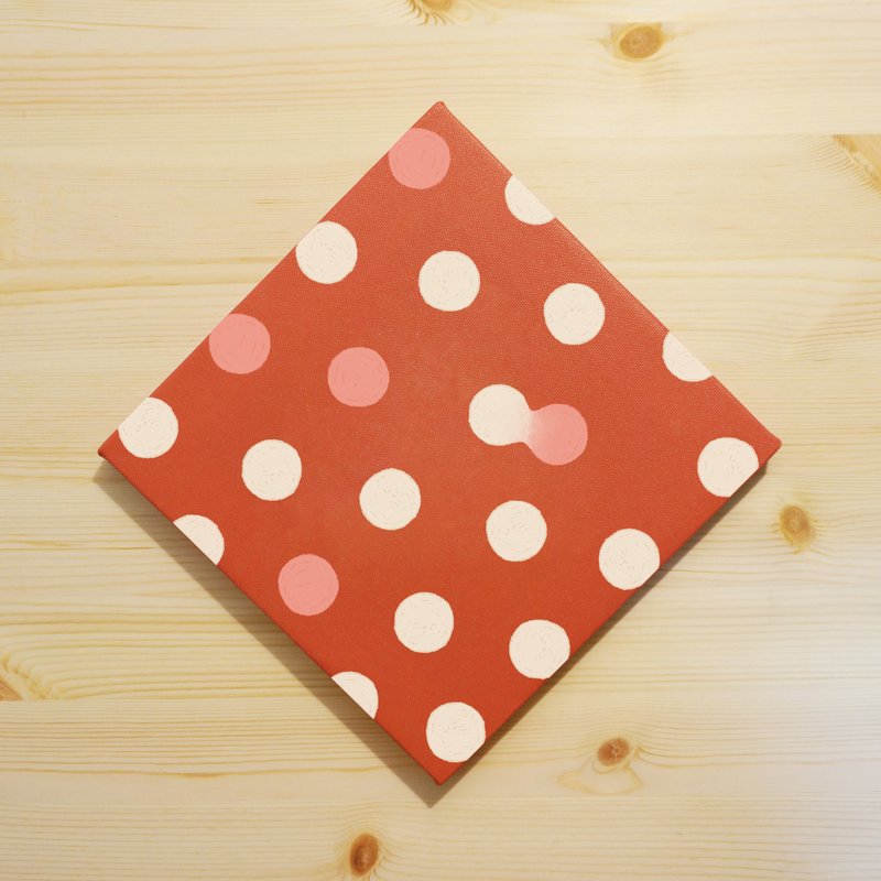 团团圆圆 - 小黄间新春年菜无框画 - 摆饰 - 棉．麻 红色