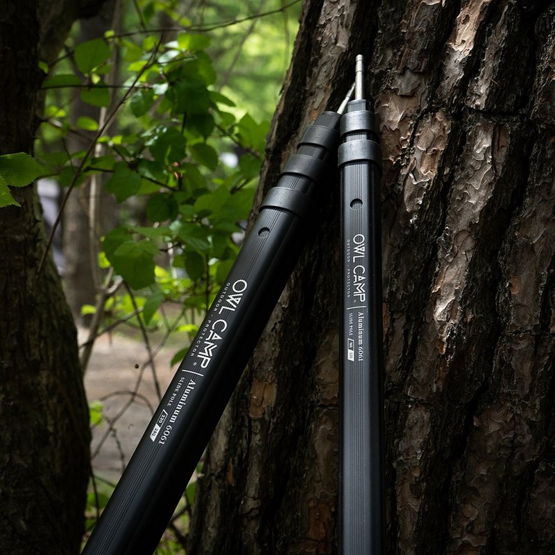 【OWL CAMP】方形伸缩营柱 220/280 - 露营用品 - 铝合金 黑色