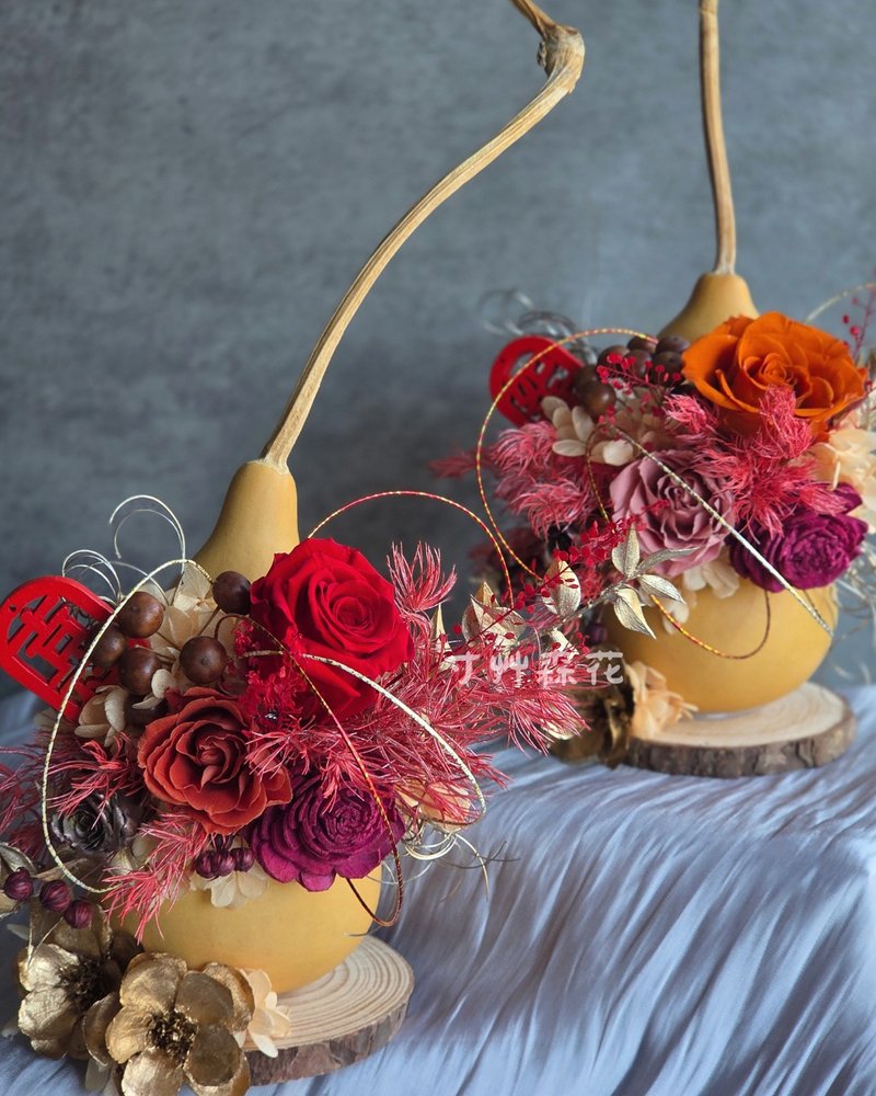 新春花礼/过年花礼/过年摆饰/开幕花礼/永生桌花/定制化 - 干燥花/捧花 - 植物．花 