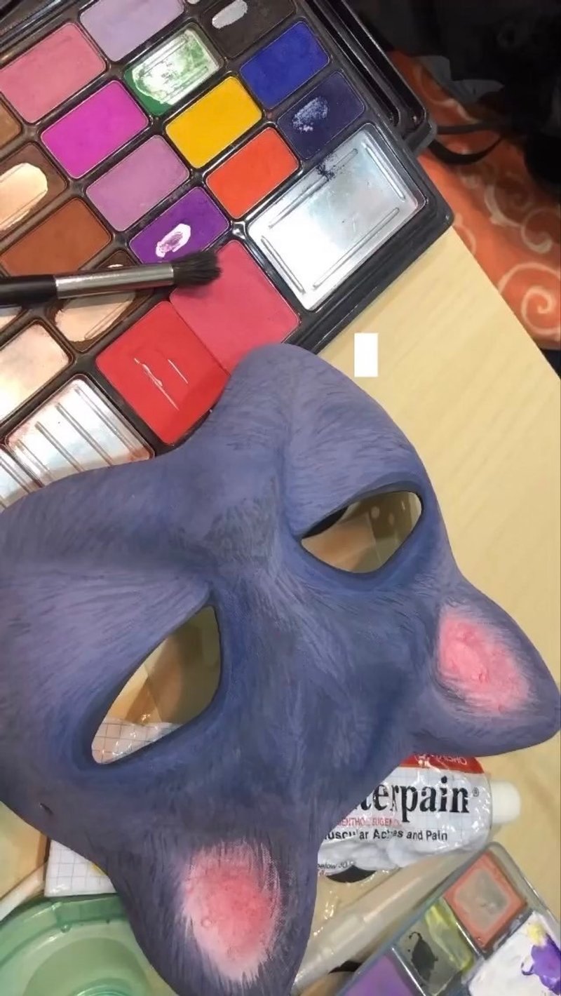 【于是悲伤的我戴上了猫咪面具】疗愈艺术课程 限量 居家摆饰 - 摆饰 - 纸 白色