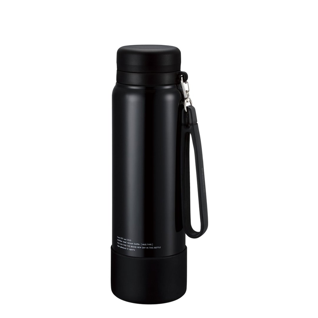 【孔雀Peacock】1000ML 316不锈钢保冷杯/保温杯 运动随身-黑色 - 保温瓶/保温杯 - 不锈钢 黑色