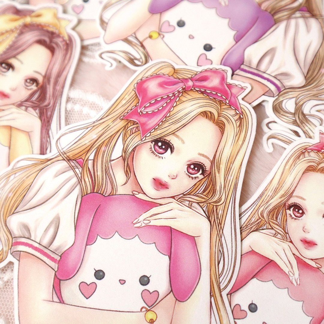 Mona 插画贴纸 - 贴纸 - 纸 