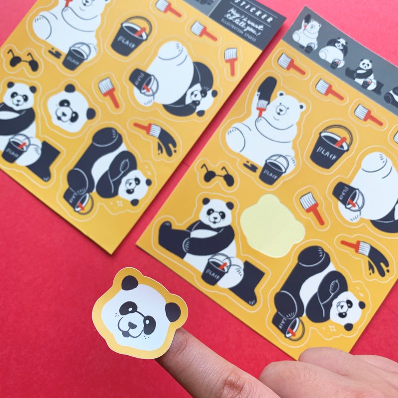 BE WHAT YOU WANT TO BE - 熊 / 刀模贴纸 - 贴纸 - 纸 多色