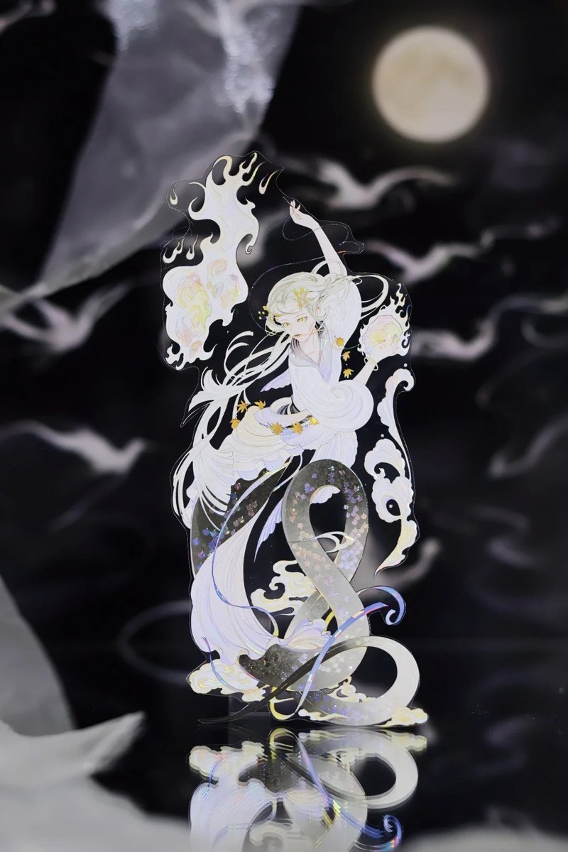 神女赋 霊光の乙女 PET 紙膠帶 貝殼光 10米卷 - 纸胶带 - 塑料 多色