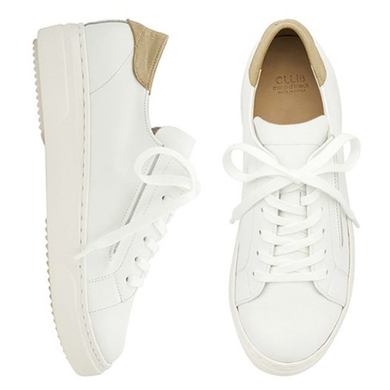 PRE-ORDER SPUR-CLLIB Anik Leather 真牛皮休闲鞋 MF4397 WHITE - 女款休闲鞋 - 真皮 