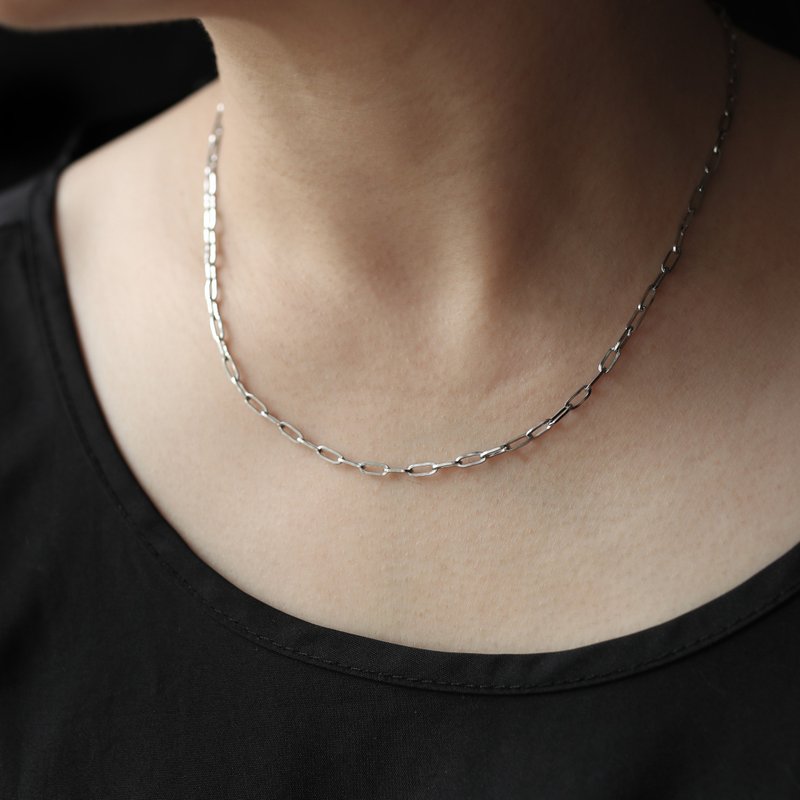 moorigin Link 项链 | 医疗钢・抗过敏・可洗澡・不掉色 - 项链 - 不锈钢 