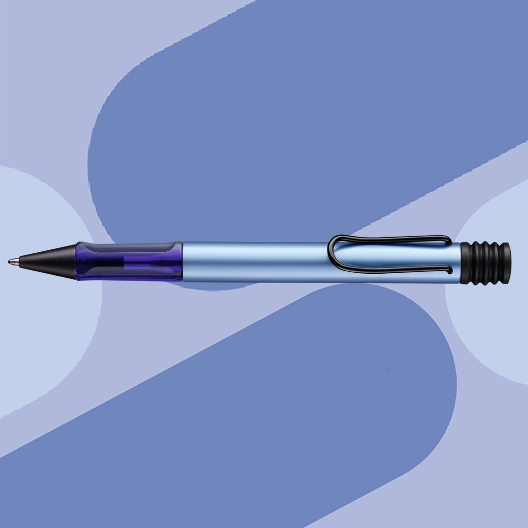 【雷雕刻字】LAMY 原子笔 限量单盒 / AL star 2024 新色- 冰霜蓝 - 圆珠笔/中性笔 - 铝合金 蓝色