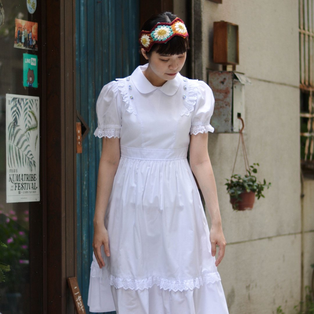 糖果屋 |  古着短袖洋服 - 洋装/连衣裙 - 其他材质 