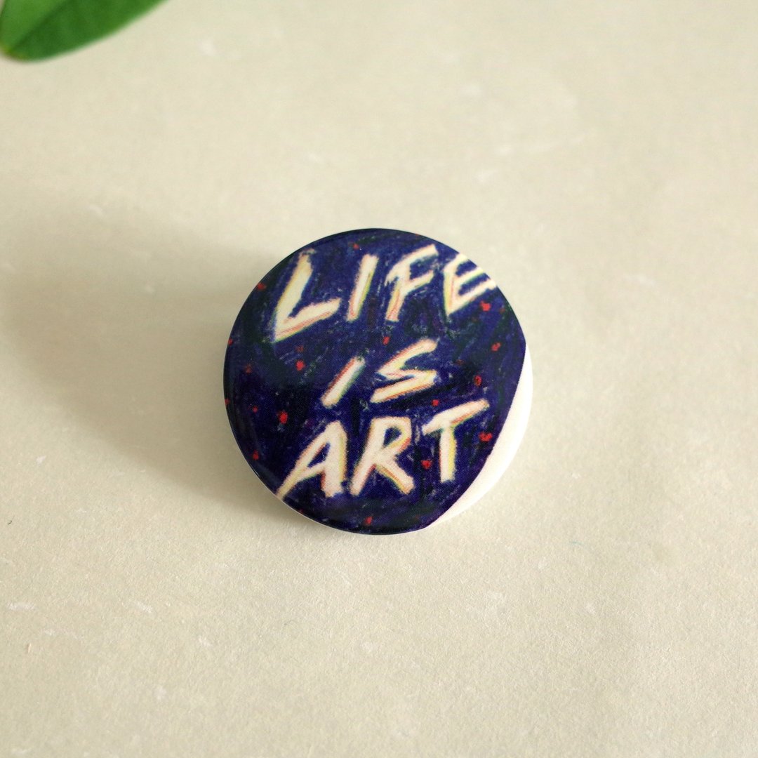 Life is art_小小徽章 - 徽章/别针 - 塑料 蓝色