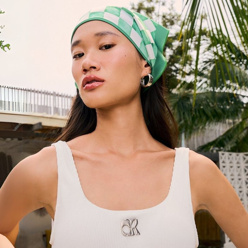 Coralist Bandana in 'Green Capri' (CRB62) 头巾 - 发饰 - 聚酯纤维 绿色