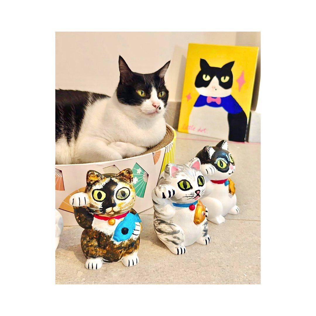 不完美猫咪 - 扩香石彩绘工作坊 | 上色体验 | 情侣 | 亲子 - 插画/绘画/写字 - 其他材质 