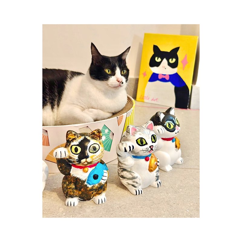 不完美猫咪 - 扩香石彩绘工作坊 | 上色体验 | 情侣 | 亲子 - 插画/绘画/写字 - 其他材质 