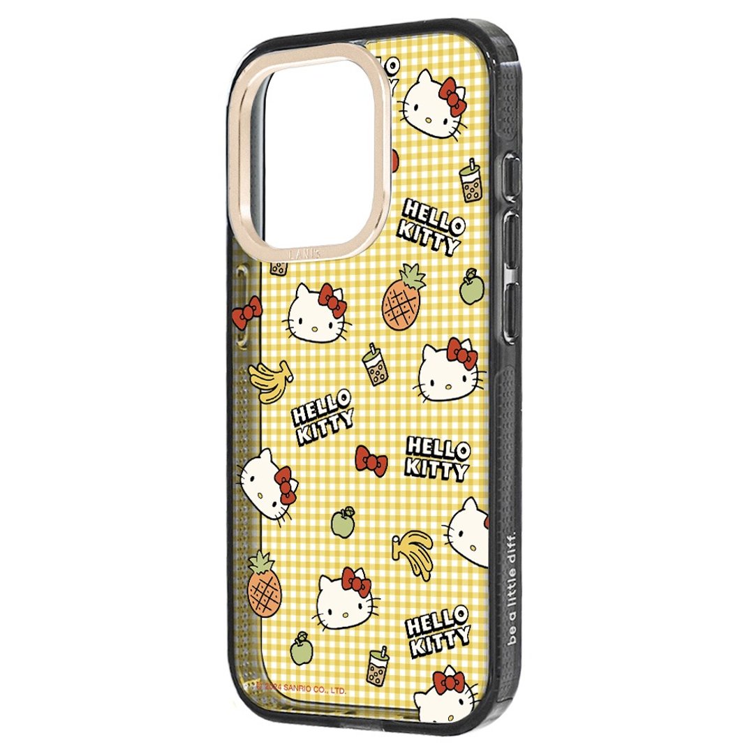 HelloKitty 水果野餐趣 透黑框 iPhone 16 15 14 13 Pro Max - 手机壳/手机套 - 环保材料 透明