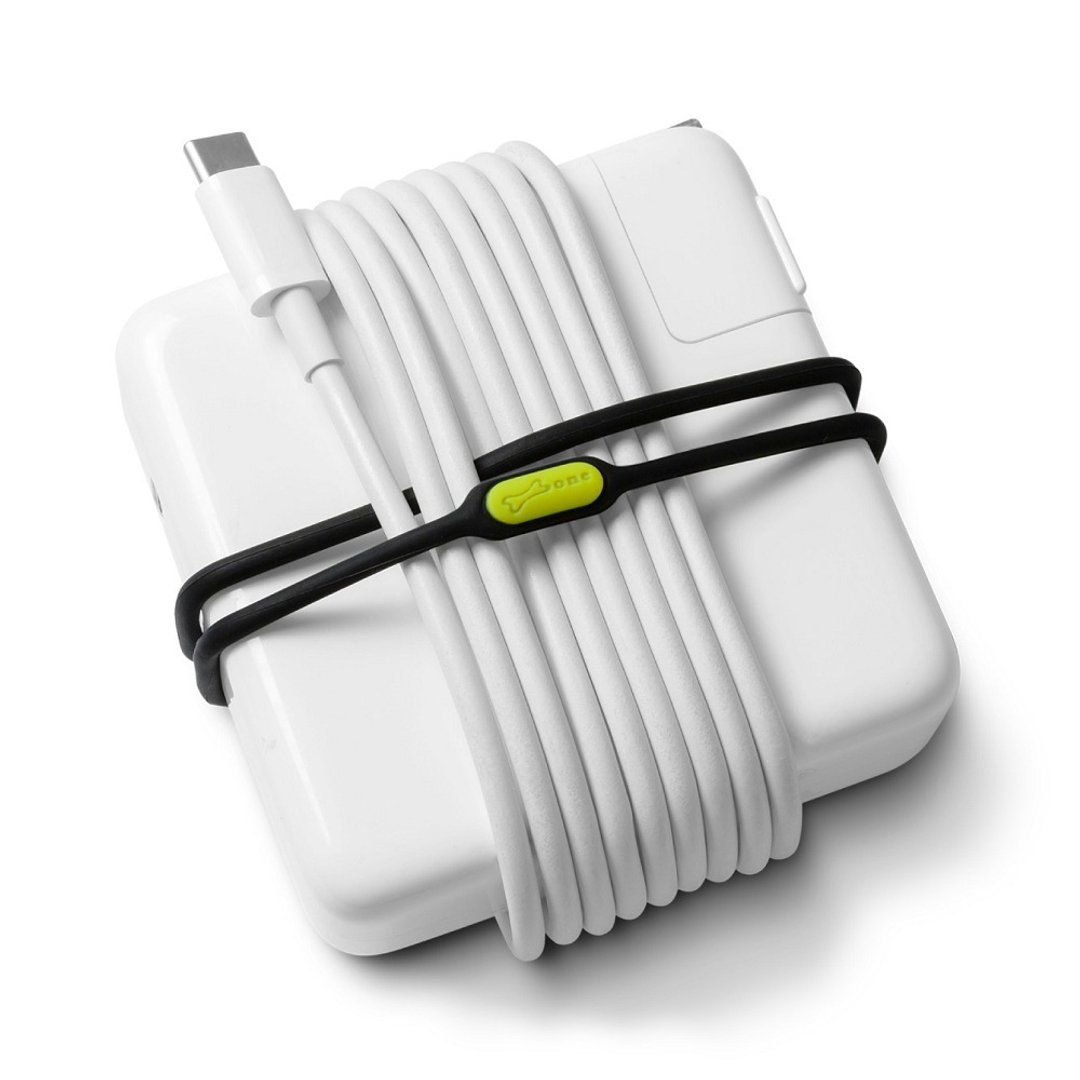 Bone 蹦克 / 双环绑 Dual Cord Tie 卷线器 电线收纳 (一组3入) - 卷线器/电线收纳 - 硅胶 多色