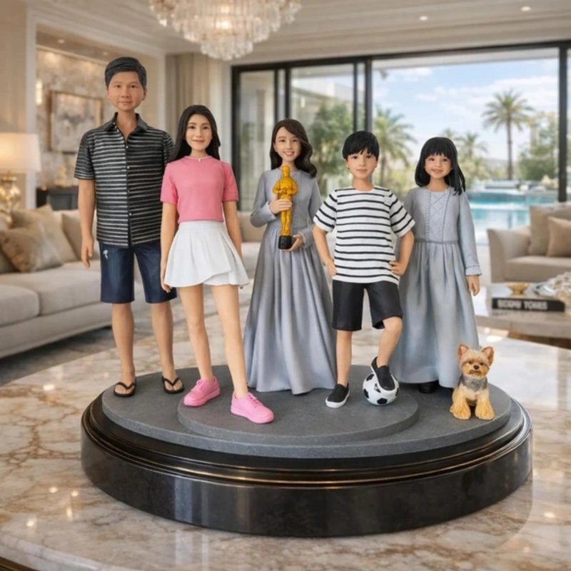 来图定制家庭专属公仔 乔迁礼物 - 玩偶/公仔 - 粘土 多色