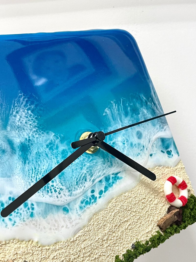 树脂海洋挂钟 方形 时钟 - 时钟/闹钟 - 树脂 蓝色