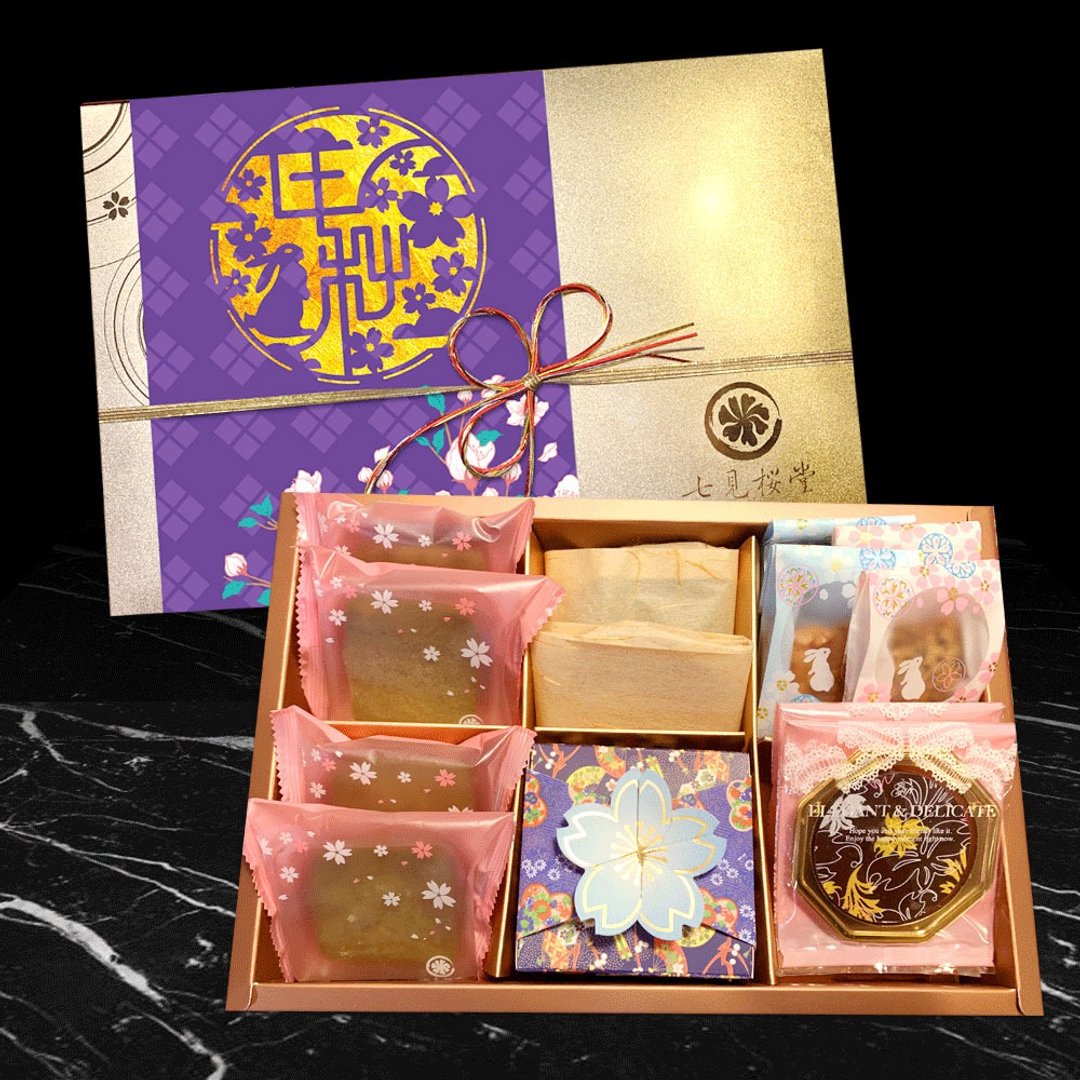 【旧卖场】【七见樱堂】中秋・秋月祭 常温点心礼盒 – A - 手工饼干 - 新鲜食材 