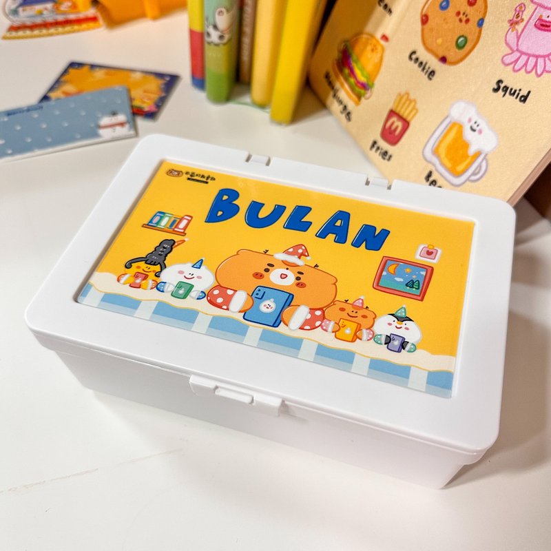 老师印章收纳盒/文具印章胶带便利贴收纳盒 - 铅笔盒/笔袋 - 塑料 