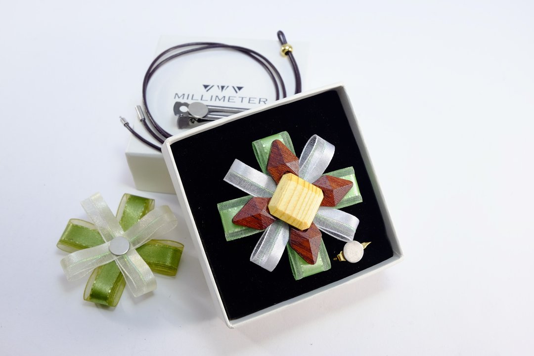 WOOD DART 木镖系列 爱情木镖 MILLIMETER 别针 项链 发圈 混搭 造型 典礼 目标 情人节 万圣节 - 发饰 - 木头 橘色