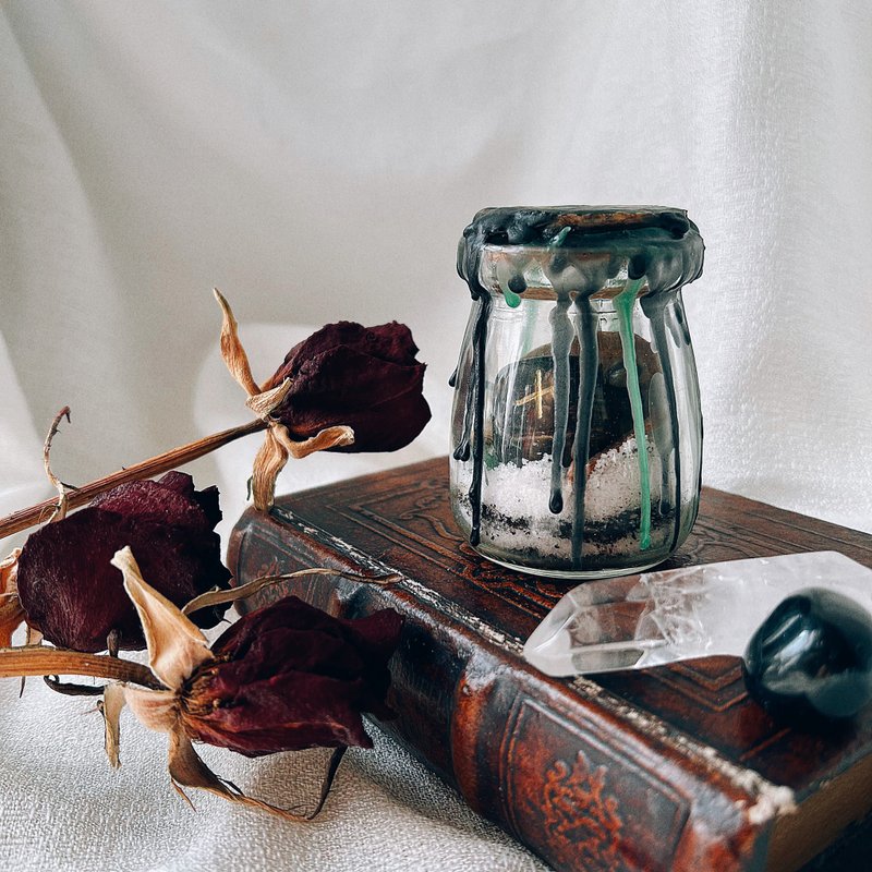 【协助愿望达成、显化、祝福、守护】定制化 草药魔法瓶 - 摆饰 - 水晶 