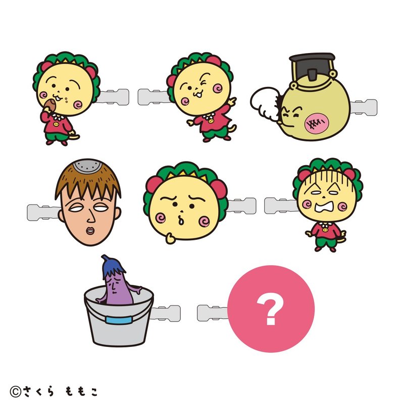 可吉可吉 前发夹 第2弹 - 发饰 - 其他金属 黄色