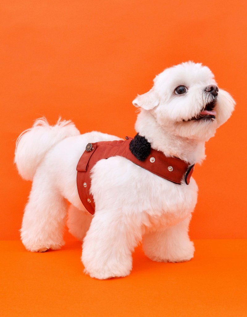 爵服 Among 胸背衣  (冬款绒毛底布) - 衣/帽 - 棉．麻 红色